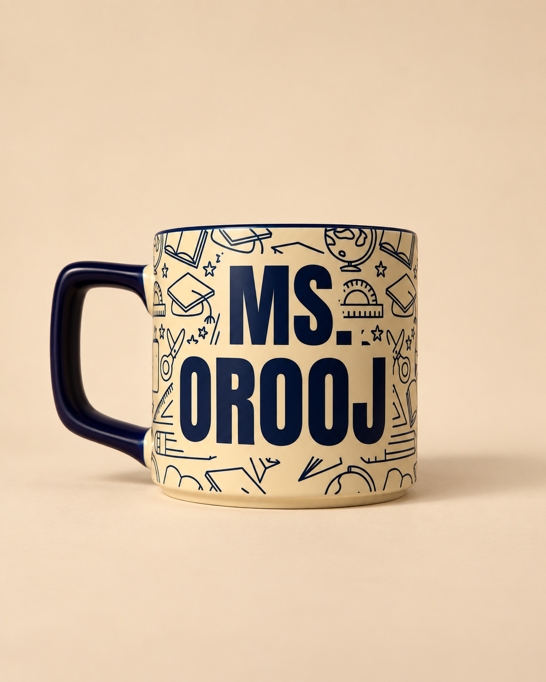 Custom Teacher Name Mug – School Design Teacher's Day Gift UAE