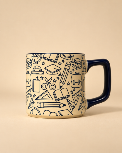 Custom Teacher Name Mug – School Design Teacher's Day Gift UAE