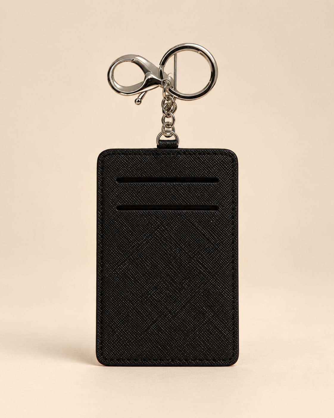 Custom teacher ID card holder keychain personalized with teacher name