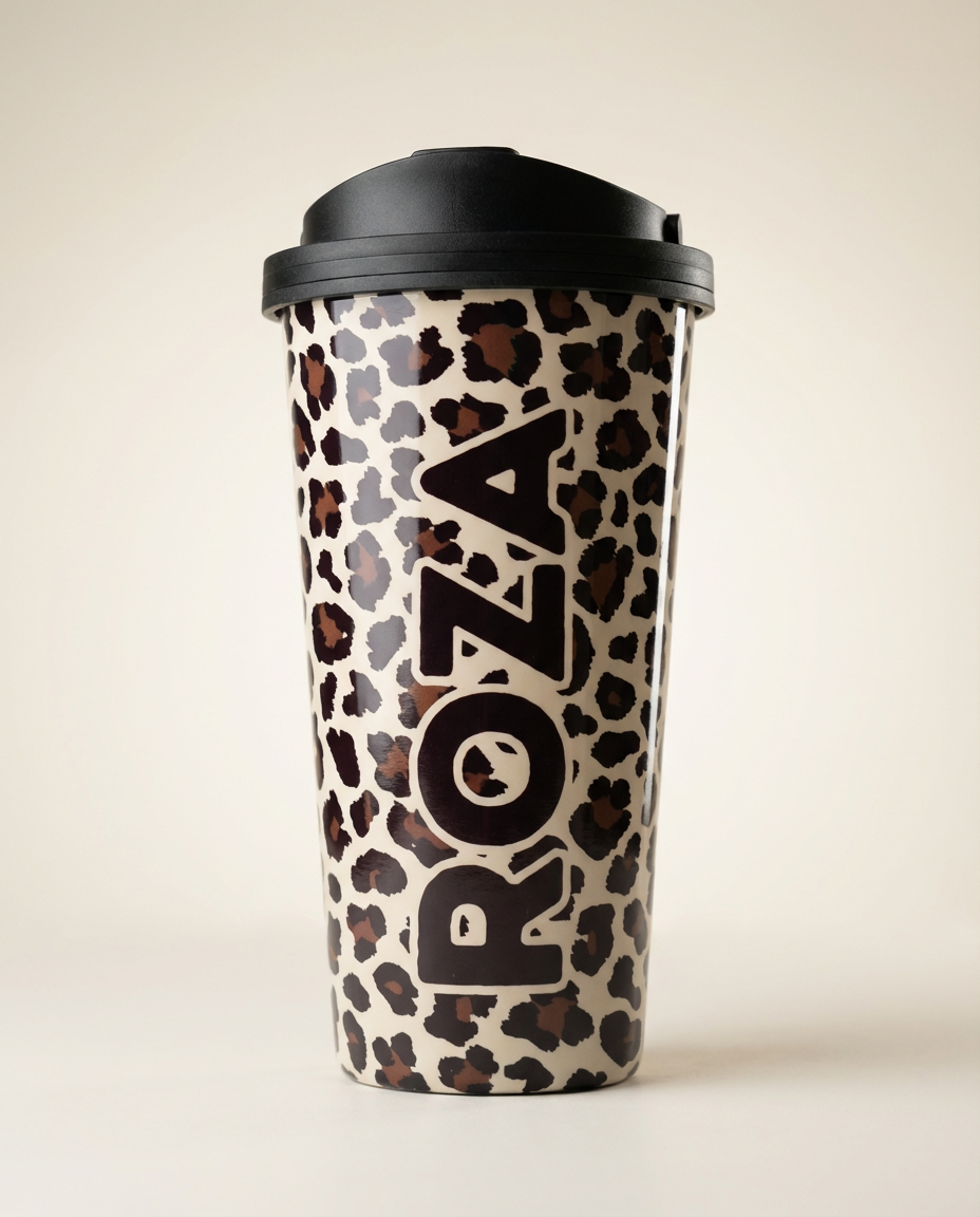 Personalized stainless steel coffee tumbler with custom name in UAE
